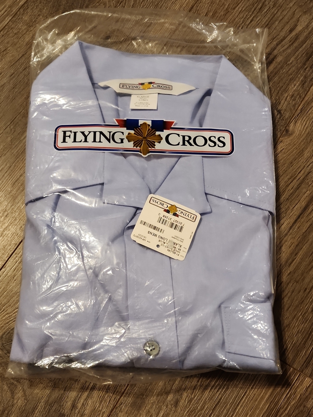 Men's USPS Letter Carrier Short Sleeve Shirt Size XL Tall Long Light Blue